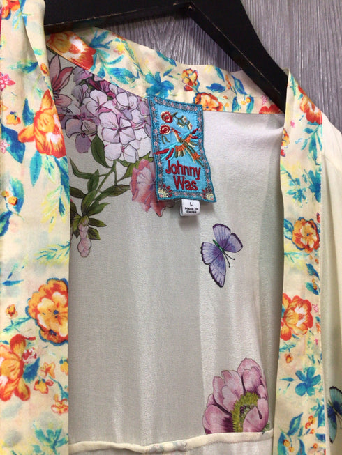 Johnny Was Kimono Silk Size Large